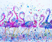 Load image into Gallery viewer, Flamingos - High Quality Giclée Prints