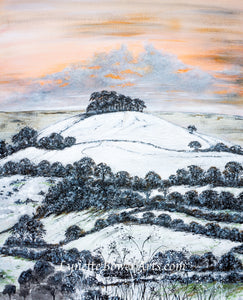 Kelston Roundhill Winter - High Quality Giclée Prints