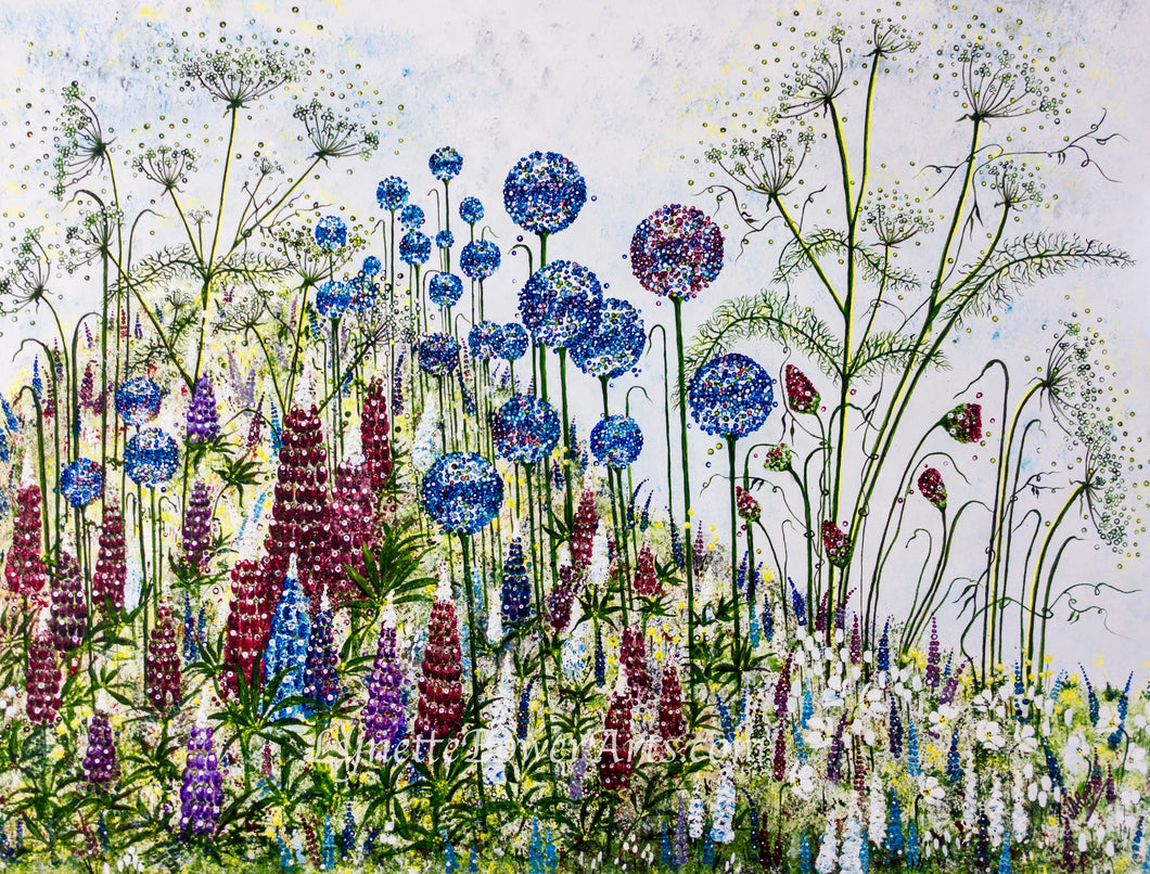 Lupins and Alliums - High Quality Giclée Prints