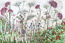 Load image into Gallery viewer, Red Agapanthus and Alliums - High Quality Giclée Prints