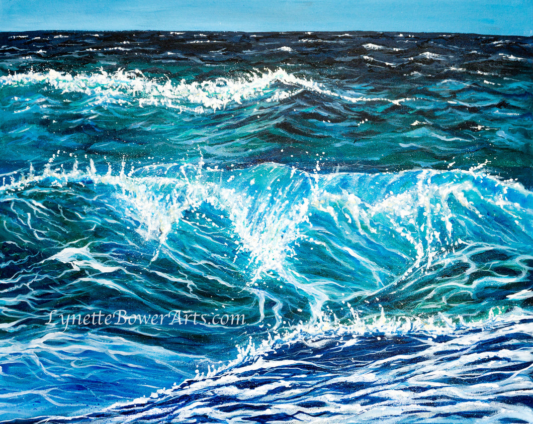 Stormy Sea - Original Acrylic Painting and High Quality Giclée Prints