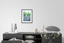 Load image into Gallery viewer, Summer Garden Agapanthus, Original Acrylic Painting, Deep Edge Block Canvas,High Quality Giclée Prints, Agapanthus, Daisies, Alliums