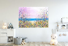 Load image into Gallery viewer, Dotty Seaside - Original Acrylic Painting on Large Deep Block Canvas