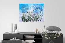 Load image into Gallery viewer, Agapanthus Frenzy - Original Acrylic Painting on Large Deep Block Canvas