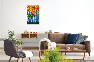 Autumn Trees - Original Acrylic Painting and High Quality Giclée Prints