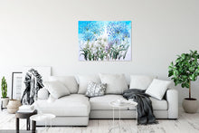 Load image into Gallery viewer, Agapanthus Frenzy - Original Acrylic Painting on Large Deep Block Canvas