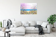 Load image into Gallery viewer, Dotty Seaside - Original Acrylic Painting on Large Deep Block Canvas