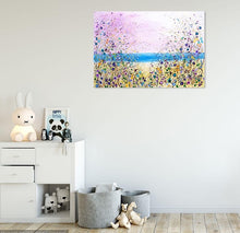 Load image into Gallery viewer, Dotty Seaside - Original Acrylic Painting on Large Deep Block Canvas