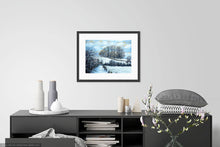 Load image into Gallery viewer, Kelston Roundhill Approach  - High Quality Giclée Prints - Winter Scene - Bath - Kelston - Snow