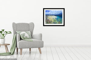 St Ives - High Quality Giclée print - St.Ives - Cornwall - Agapanthus - Coastal flowers